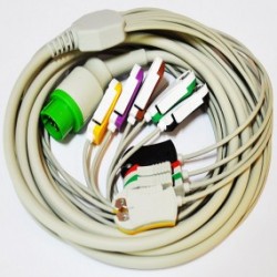 Cable de paciente de 10 puntas para desfibrilador DG 5000 - Envío Gratuito