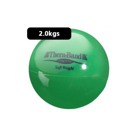 Pelota carga ligera 2.0 kg Theraband verde diámetro 11.5 cm - Envío Gratuito