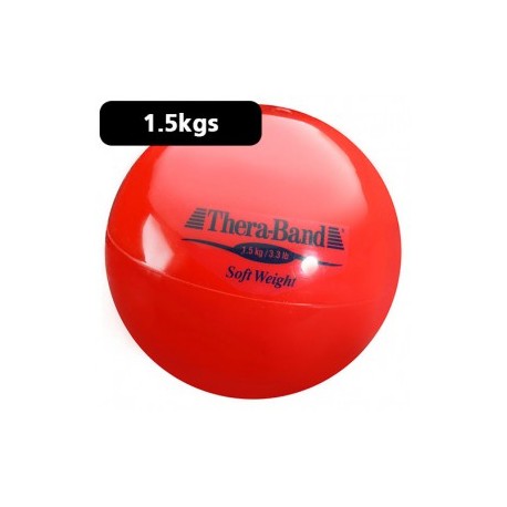 Pelota carga ligera 1.5 kg Theraband rojo diámetro 11.5 cm - Envío Gratuito