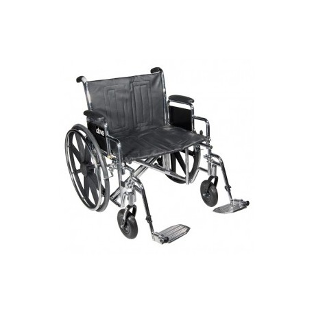 Silla de ruedas Bariátrica Sentra EC asiento de 22" con eleva-piernas - Envío Gratuito