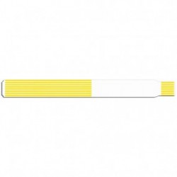 Brazalete de identificación térmico scanband adulto amarillo de 1 1/8 con 500 - Envío Gratuito
