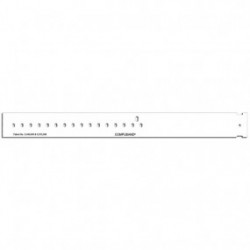 Brazalete de identificación térmico compuband con broche adulto blanco de 1 1/8 con 500 - Envío Gratuito