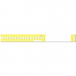 Brazalete de identificación térmico compuband con broche adulto amarillo de 1 1/8 con 500 - Envío Gratuito