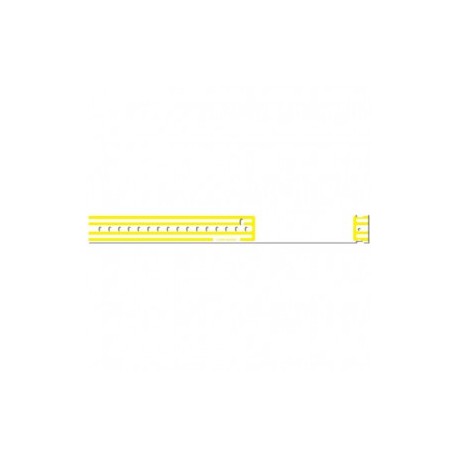 Brazalete de identificación térmico compuband con broche adulto amarillo de 1 1/8 con 500 - Envío Gratuito