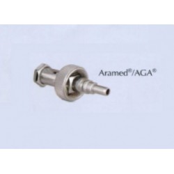 Conector enchufe rápido para "Aramed" CO2 para equipo doble 1/4 NPT - Envío Gratuito