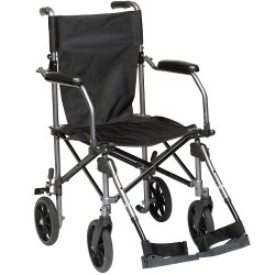 Silla de traslado de aluminio con asiento de 18" Travelite - Envío Gratuito