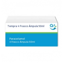 Tempra 4 Frasco Ámpula 50ml (500mg/10mg/ml) - Envío Gratuito