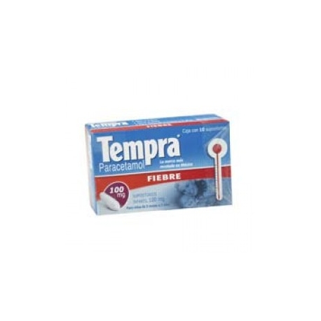 Tempra Infantil 10 Supositorios 100mg - Envío Gratuito