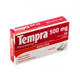 Tempra 20 Tabletas 500mg - Envío Gratuito