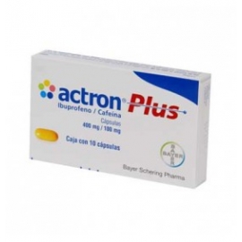 Actron Plus 10 Cápsulas 400mg (100mg) - Envío Gratuito