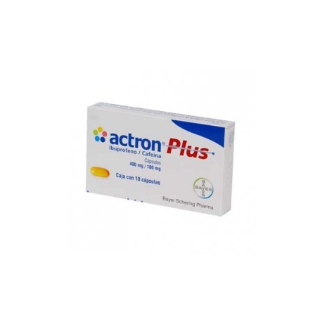 Actron Plus 10 Cápsulas 400mg (100mg) - Envío Gratuito