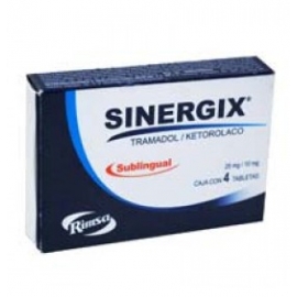 Sinergix 4 Tabletas Sublingual 25 (10mg) - Envío Gratuito