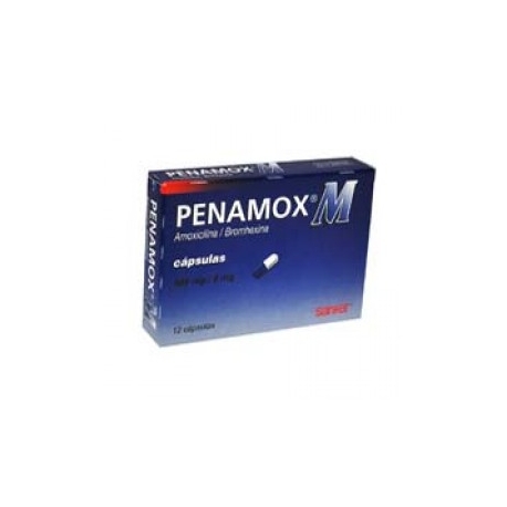 Penamox M 12 Cápsulas 500mg (8mg) - Envío Gratuito