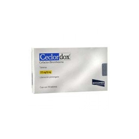 Ceclordox 14 Tabletas 375mg (12mg) - Envío Gratuito