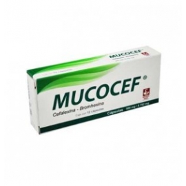 Mucocef 12 Cápsula 500mg (8.782mg) - Envío Gratuito