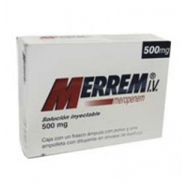 Merrem I.V Solución Inyectable 500mg - Envío Gratuito