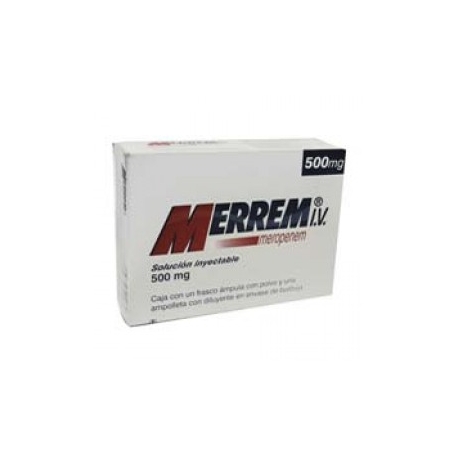 Merrem I.V Solución Inyectable 500mg - Envío Gratuito