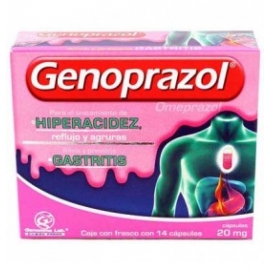 GENOPRAZOL C 14 20MG HIPERACID - Envío Gratuito