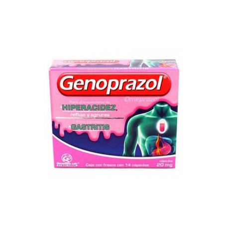 GENOPRAZOL C 14 20MG HIPERACID - Envío Gratuito