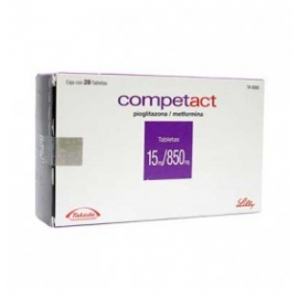 Competact 14 Tabletas 15mg (850mg) - Envío Gratuito