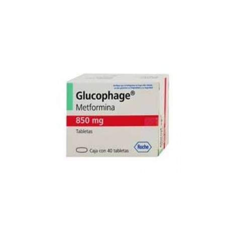 Glucophage 40 Tabletas 850mg - Envío Gratuito