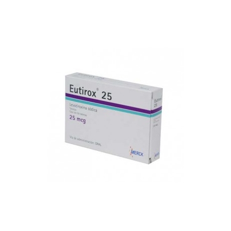 Eutirox 50 Tabletas 25mcg - Envío Gratuito