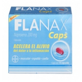 Flanax 10 Cápsulas 200mg - Envío Gratuito