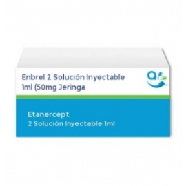 Enbrel 2 Solución Inyectable 1ml (50mg Jeringa Prelle) - Envío Gratuito