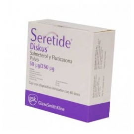 Seretide 60 Polvo Dosis 50mcg (250mcg) - Envío Gratuito