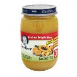 GERBER FRUT TROPICAL 3A 170G - Envío Gratuito