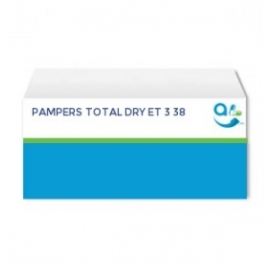 PAMPERS TOTAL DRY ET 3 38 MED - Envío Gratuito